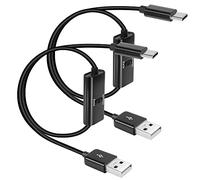 GELRHONR 1M Cavo USB C con interruttore on/off, supporta il trasferimento dati e l'alimentazione, non come cavo interruttore on/off per strisce LED, ventola USB ecc-2Pack
