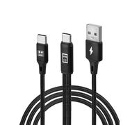 GELRHONR 2 in 1 OTG Audio Mixer Cavo di ricarica USB C Cavo audio da tavolo di armonia di tipo C Cavo di ricarica multifunzione USB C a USB A Y Splitter per la trasmissione in diretta