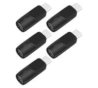 GELRHONR Adattatore da USB a PS/2, confezione da 5 pezzi, da USB C a PS/2, per mouse e tastiera, PC desktop, laptop, notebook, nero