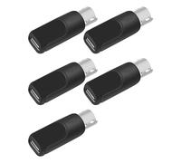 GELRHONR Adattatore da USB a PS/2, confezione da 5 pezzi, da USB C a PS/2, per mouse e tastiera, PC desktop, laptop, notebook, nero