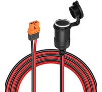 GELRHONR Cavo connettore da accendisigari per auto a XT60i, 14 AWG 12 V XT60, connettore del pannello solare all'accendisigari femmina, cavo di ricarica per inverter per gonfiaggio pneumatici, pompa