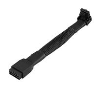 GELRHONR Cavo di prolunga di alimentazione GPU 90 gradi, 12VHPWR PCIe 5.0 16 Pin (12 + 4) femmina a maschio per scheda grafica RTX 4070 4080 4090 4070ti 4080ti gpu-5,3in (tipo A)