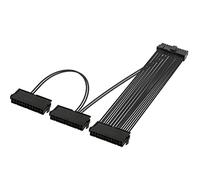 GELRHONR Cavo di Prolunga PSU,Tripla PSU Cavo 3 Alimentazione a 24 pin,24(20+4) Pin ATX Cavo adattatore per scheda madre per L'avvio Dell'alimentazione dello Chassis,BTC Miner Machine-1ft/30cm