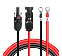 GELRHONR Cavo di prolunga solare 14 AWG, cavo di prolunga con presa e spina, per pannelli solari a casa, in negozio e in camper (maschio/femmina) (2 M/6,5 Ft)