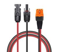 GELRHONR Cavo di ricarica solare a XT60i, da 12 AWG solare a XT60i-F, cavo di prolunga per pannello solare, camper, generatore solare portatile (1 M/3,3 Ft)