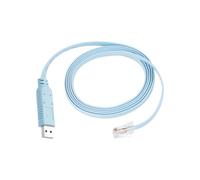 GELRHONR Cavo per console da USB a RJ45, connettore USB a spina RJ45, adattatore per console seriale, router/switch per computer/laptop in Windows, OS, blu Linux (1,8 M/6 Ft)