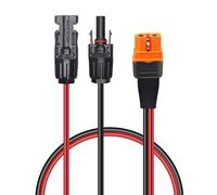 GELRHONR Cavo solare con spina XT60i, 12AWG Cavo Connettore di estensione solare a xt60i-f per generatore solare di centrale elettrica portatile per pannello solare camper (0,6 m)