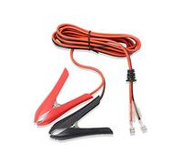 GELRHONR Clip Alligatore Batteria Auto con terminale di Blocco a crimpare, Cavo di prolunga del Cavo del Cavo della Batteria del Morsetto dell'alligatore 24V 12V, 18 AWG 10A -1.8m