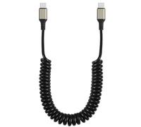 GELRHONR Coiled Cavo USB C a USB C, a molla a spirale di tipo C, 6 A, ricarica rapida e sincronizzazione, dati compatibili con i*Phone 15 A50 A51 A71 S20 S10 S9 S8 Plus S10E Note 20 10 9 (Max 1.5M)