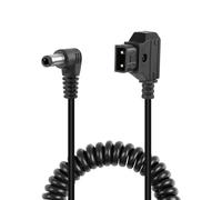 GELRHONR D-Tap zu DC Kabel 15v Monitorv Halterung Stromkabel 5,5 x 2,5 mm DC Stecker Cavo arrotolato per videocamera DSLR-Monitor, Connettore DV, V Lock Akku Mounth