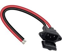 GELRHONR IEC 320 C14 Maschio 3 Pin 12AWG AC Cavo di Alimentazione in Linea Montaggio a Pannello, IEC C14 Cavo Pigtail, per Auto, Haushaltsgeräte, PC-30cm