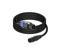 GELRHONR Speakon - Cavo di collegamento maschio a XLR per mixer, preamplificatore, altoparlante, ecc., con tappo a vite (Male a XLR Female 1,8 m)