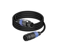 GELRHONR Speakon - Cavo per altoparlante da 1,8 m, spina a femmina, segnale stabilità, per fasi, audio