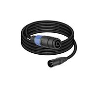 GELRHONR Speakon - Cavo per altoparlante XLR maschio a 3 pin, 1,8 m, per mixer, preamplificatore, cavo Speakon, altoparlante domestico e subwoofer
