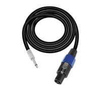 GELRHONR Speakon NL4FC - Cavo per altoparlante da 6,35 mm, Twist Lock, per altoparlanti da palco, applicazioni ad alte prestazioni (dritto, 1,8 m)