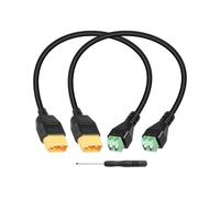 GELRHONR XT60 - Cavo adattatore per convertitore terminale da presa a 2 pin, senza saldatura XT60 Maschio, per centrali elettriche portatili, drone, caricatore da 30 cm/1 ft