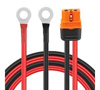 GELRHONR XT60i a O Ring Terminal Cavo,3.2Ft 12AWG XT60i-F Femmina a O Ring Occhiello Terminal Plug Connettore Cavo Estensione,per RC Lipo Batteria FPV Racing Drone