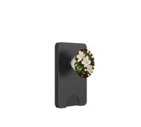 Gelsomino Bianco Su Fiore Floreale Botanico Borgogna PopSockets PopWallet per MagSafe
