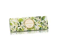 Gelsomino, Sapone vegetale rotondo al profumo di gelsomino, confezione regalo da 3 saponi da 100 g, italiano fatto a mano Fiorentino