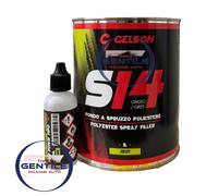 GELSON S14 STUCCO POLIESTERE BICOMPONENTE A SPRUZZO DA 1Kg GRIGIO