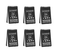 Geluode Confezione da 6 quaderni impermeabili, 7,6 x 12,7 cm, blocco note tascabile, per tutte le stagioni, con spirale superiore, blocchi tattici con griglia per attività all'aperto e tasca tattica
