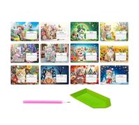 Gem Art Calendar Monthly Creative Handmade Decoration