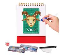 Gem Art Calendario 2026 - Set fai da te con calendario mensile 2026, per scrivania, pianificatore mensile, decorazione da scrivania per principianti, donne, ragazzi, adulti, decorazione per le feste