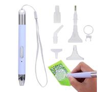 Gem Art Penne - Penna con design illuminato, sette testine intercambiabili, strumento di precisione per pittura con gemme, accessorio per creazioni creative per creazioni fai da te