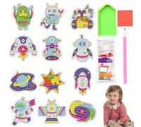 Gem Art Per Adulti,Kit Arte 5D Con Gemme Artigianali | Accessori Mosaico Creativi Per Bambini Principianti Idee Regalo Compleanno Natale Halloween Feste