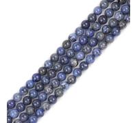 gem-inside 4 mm a grade Dumortierite naturale della pietra preziosa semi preziosa blu scuro perline rotonde per fare gioielli 38,1 cm 6mm 6mm Dark Blue