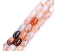 gem-inside colonna Botswana pizzo Dream grigio foglia perline in agata 38,1 cm per fare gioielli collana bracciali 13x18mm Gray 13x18mm Gray