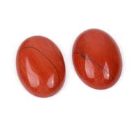 Gem-Inside - Perline rotonde sfuse naturali per gioielli, anelli, ciondoli, 30 x 40 mm, 5 pezzi
