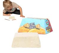 GEM MINING KIT per bambini - Kit scientifico di scavo 7x7x7cm con pietre preziose e cristalli, strumenti di scavo educativo pratico, esemplari reali per l'esplorazione e scoperta | Attività di apprend