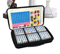 Gem Painting Storage - 32/64 Grid Clear Dustproof Portable Compartment Box | Pearl Paint Craft Dot Tool Case with Removable Sections, Diamond Painting Organizer for Home Classroom Office School Cabinet