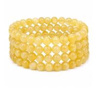 Gemaltic Healing Crystal Wrap braccialetto collana 8 mm perline 63 cm (calcite)