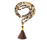 Gemaltic Healing Crystals Jap Mala 108 perline 6 mm sfaccettato gemma mala collana 69 cm circa per meditazione, preghiera, yoga, guarigione Reiki cristallo e rosario uso