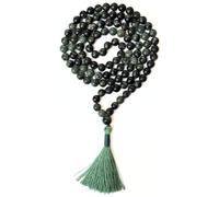 Gemaltic Healing Crystals Jap Mala 108 perline 6 mm sfaccettato gemma mala collana 69 cm circa per meditazione, preghiera, yoga, guarigione Reiki cristallo e rosario uso (Kambaba)