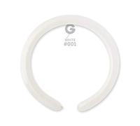 Gemar- Conf. 100 Palloncini Modellabili, Colore Bianco, Modell_BIANCH