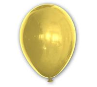 Gemar Palloncini Colore Oro Metal Perlato 10 Pollici 26 cm Diametro 100 Pz. Puro Lattice