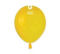 Gemar Palloncino rotondo in lattice, misura 12,7 cm, giallo