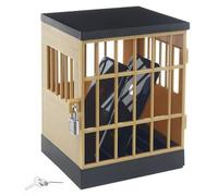 Gemaxvoled Scatola di chiusura per telefono cellulare, gabbia con serratura per telefoni cellulari dorati, per feste in famiglia