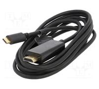 CableXpert Adattatore maschio da USB-C a HDMI 4K 60Hz 2m, A-CM-HDMIM-02 NEW