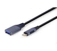 Gembird ADAPTADOR USB-C - USB 3.0 OTG SPACE GREY A-USB3C-OTGAF-01