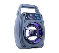Gembird Altoparlante portatile wireless Bluetooth per feste, con luce LED, blu