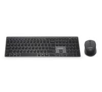 Gembird Pro Business Slim Wireless Keyboard And Mouse Argento