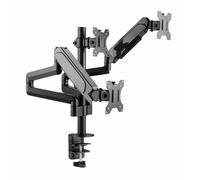 GEMBIRD BRACCIO/MANIGLIA DA TAVOLO REGOLABILE PER 3 MONITOR 17-27, VESA 100X1...