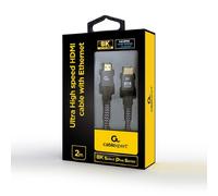 GEMBIRD CABLE HDMI ULTRA HIGH SPEED WITH ETHERNET 8K SELECT PLUS SERIES 2M CCB-H