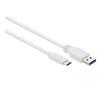 Gembird Cable USB-C to USB3 0.1m white/Ccp-USB3-Amcm-W-0.1m