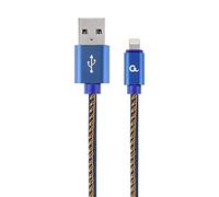Gembird Cavo USB Type-C (METALOWE WTYKI, OPLOT NYLONOWY W KolORZE Denim) 2 m