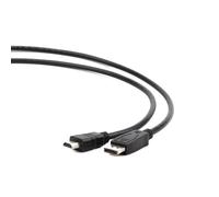Gembird CC-DP-HDMI-10M 10M HDMI Type to (Standard) Black Displayport Video Cable